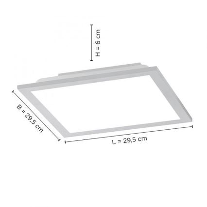 Leuchten Direkt 14754-21- LED  Ściemniany plafon FLAT LED/20W/230V 2700K-5000K + plafon