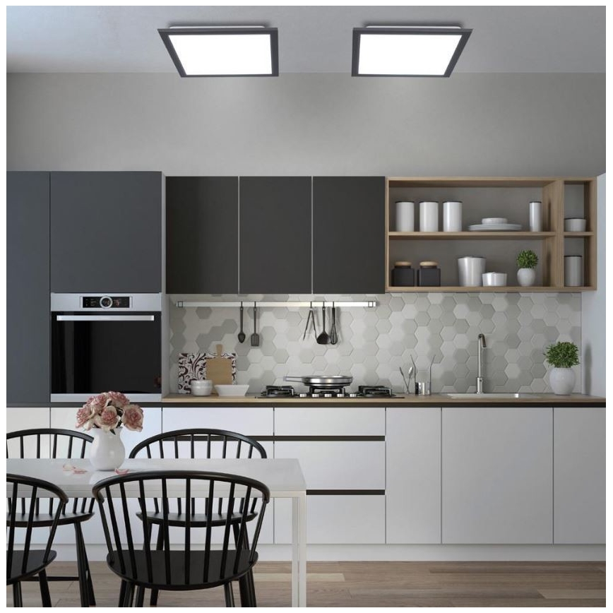 Leuchten Direkt 14755-18 - LED Ściemniany plafon FLAT LED/28W/230V 2700-5000 + pilot