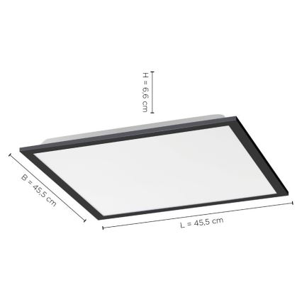 Leuchten Direkt 14755-18 - LED Ściemniany plafon FLAT LED/28W/230V 2700-5000 + pilot