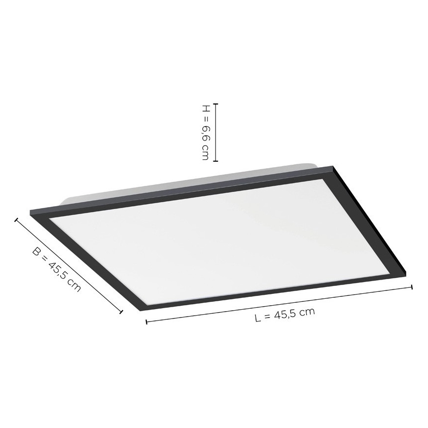 Leuchten Direkt 14755-18 - LED Ściemniany plafon FLAT LED/28W/230V 2700-5000 + pilot