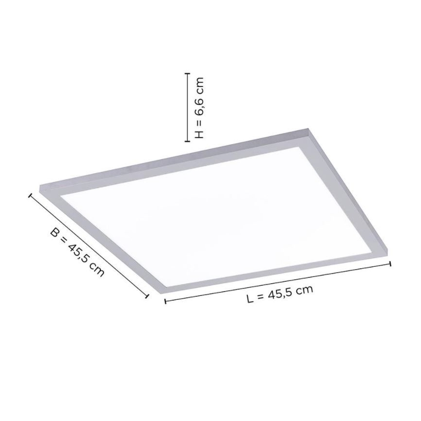 Leuchten Direkt 14755-21- LED Ściemniany plafon FLAT LED/28W/230V 2700-5000K + pilot
