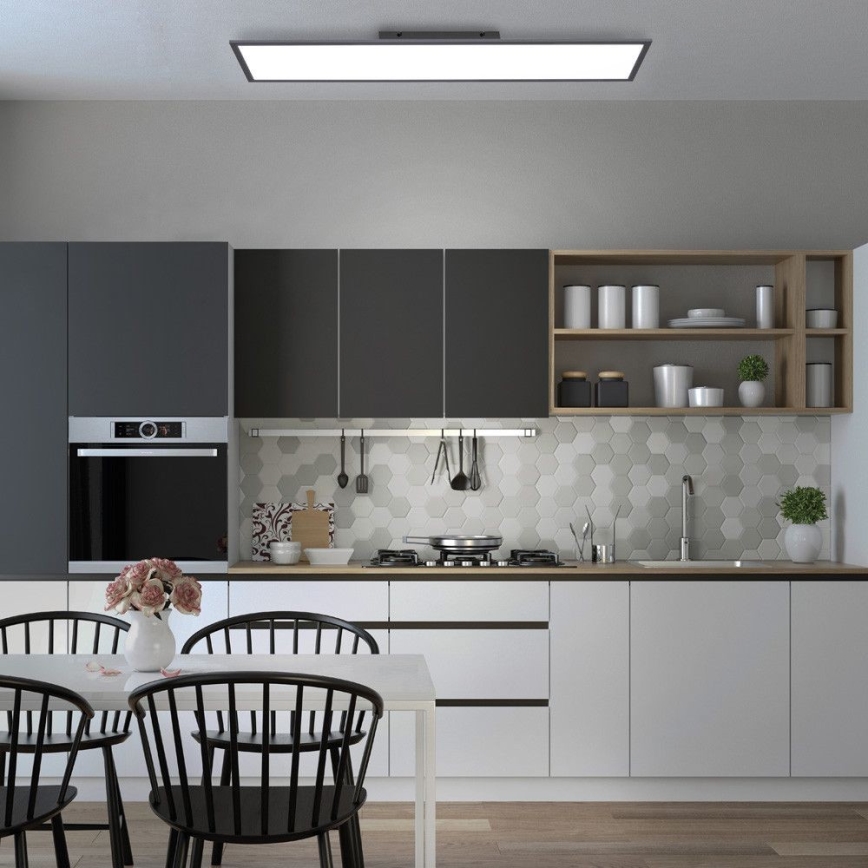 Leuchten Direkt 14757-18 - LED Ściemniany panel natynkowy FLAT LED/36W/230V 2700-5000K black + pilot