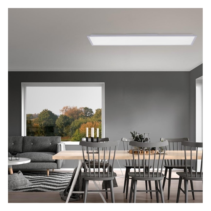 Leuchten Direkt 14757-21- LED Ściemniany panel natynkowy FLAT LED/36W/230V 2700-5000K silver + pilot