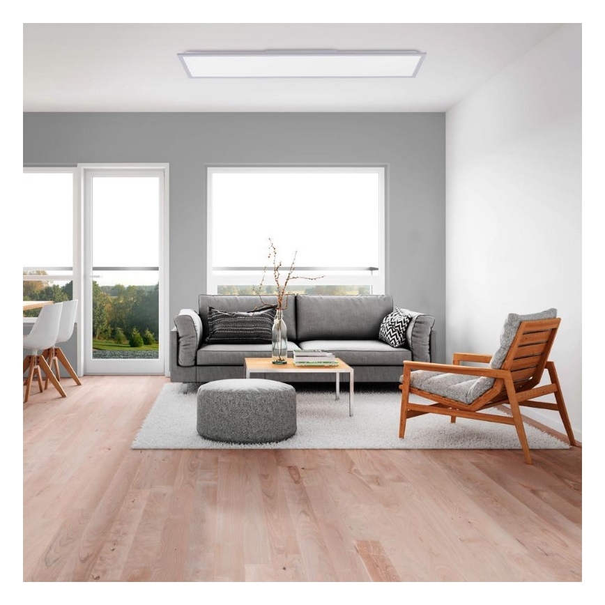 Leuchten Direkt 14757-21- LED Ściemniany panel natynkowy FLAT LED/36W/230V 2700-5000K silver + pilot