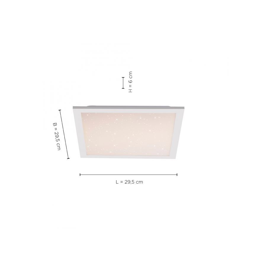 Leuchten Direkt 14760-16 - LED Ściemniany plafon STARRYFLAT LED/20W/230V + pilot