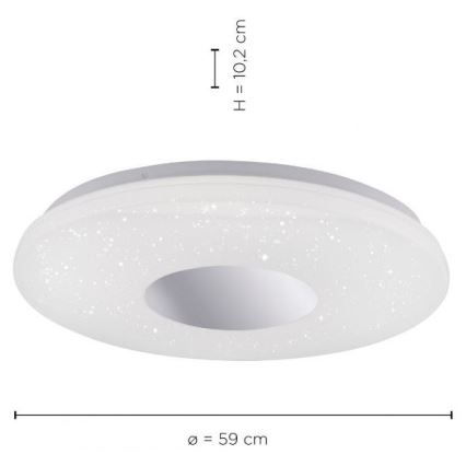 Leuchten Direkt 14822-17 - LED Plafon łazienkowy z czujnikiem LAVINIA LED/40W/230V IP44