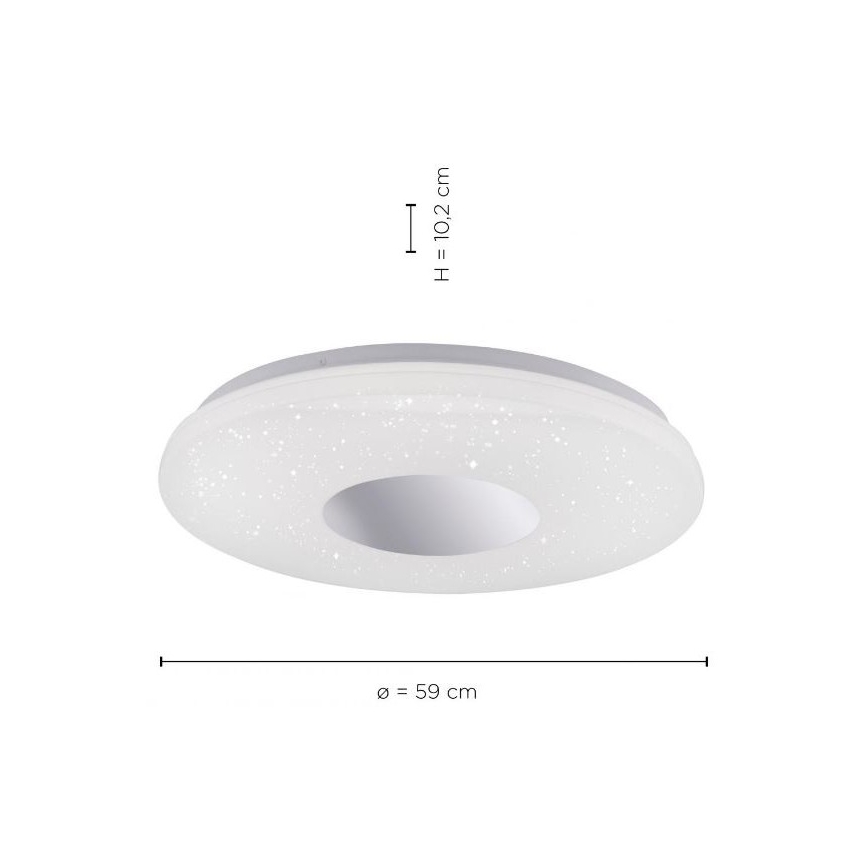 Leuchten Direkt 14822-17 - LED Plafon łazienkowy z czujnikiem LAVINIA LED/40W/230V IP44