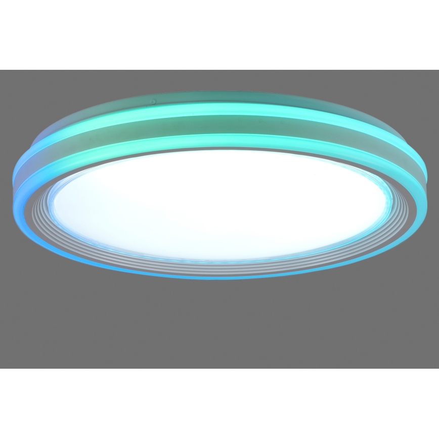 Leuchten Direkt 15154-16 - LED RGB ściemnialna lampa sufitowa EDGING LED/39W/230V + pilot do zdalnego sterowania