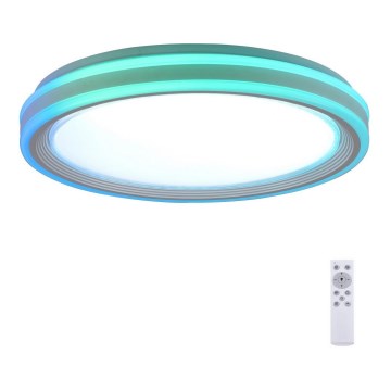 Leuchten Direkt 15154-16 - LED RGB ściemnialna lampa sufitowa EDGING LED/39W/230V + pilot do zdalnego sterowania