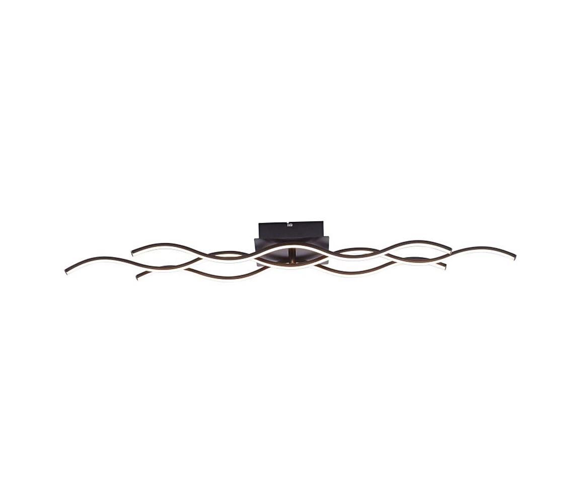 Leuchten Direkt 15166-18 - LED Żyrandol natynkowy WAWE LED/28W/230V czarny