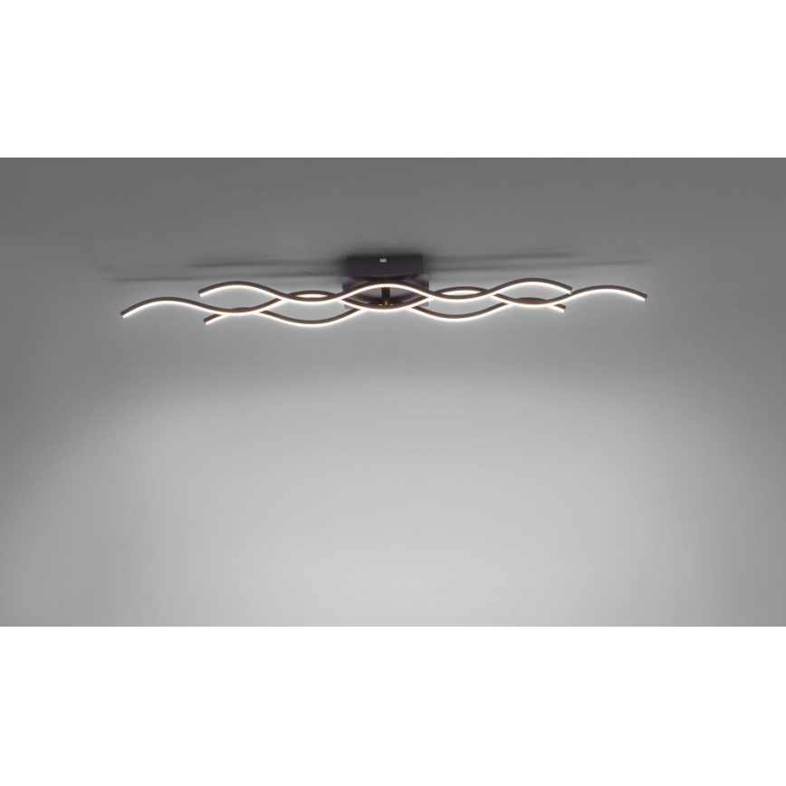 Leuchten Direkt 15166-18 - LED Żyrandol natynkowy WAWE LED/28W/230V czarny