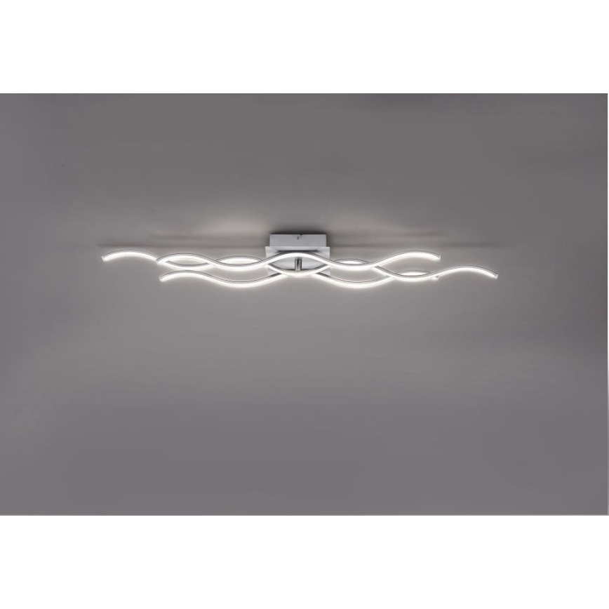 Leuchten Direkt 15166-55 - LED Żyrandol natynkowyWAWE LED/28W/230V matowy chrom