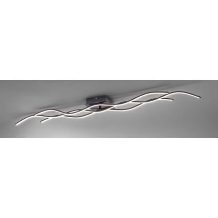 Leuchten Direkt 15167-18-LED Przysufitowy żyrandol WAWE 2xLED/12,5W/230V+LED/17W czarny