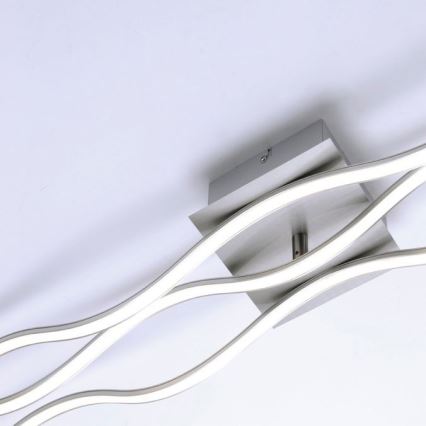 Leuchten Direkt 15167-55 - LED Przysufitowy żyrandol WAWE 2xLED/12,5W/230V+LED/17W matowy chrom