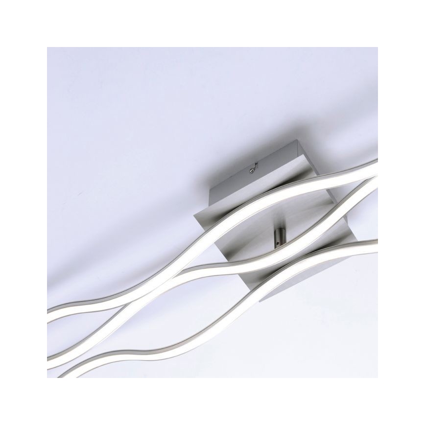 Leuchten Direkt 15167-55 - LED Przysufitowy żyrandol WAWE 2xLED/12,5W/230V+LED/17W matowy chrom