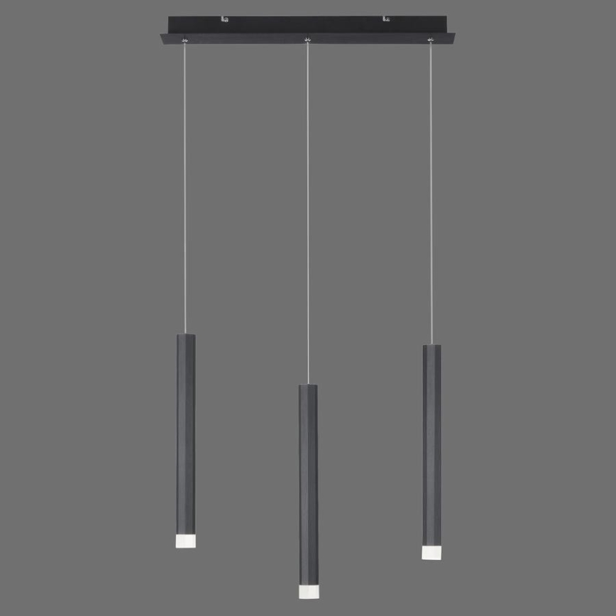Leuchten Direkt 15203-18 - LED Żyrandol na lince 3xLED/4,8W/230V czarny