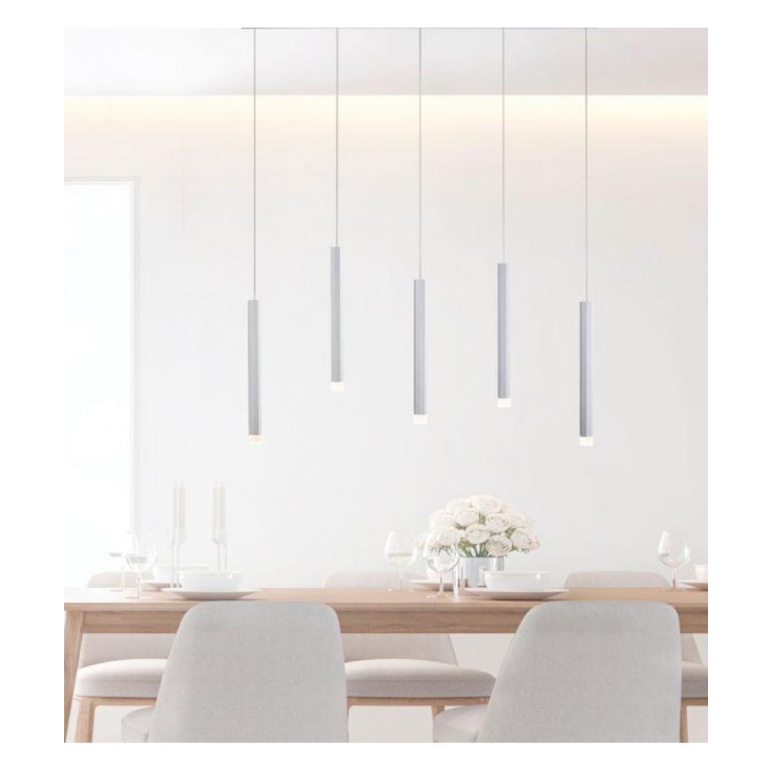 Leuchten Direkt 15205-95 - LED Żyrandol na lince BRUNO 5xLED/4,8W/230V