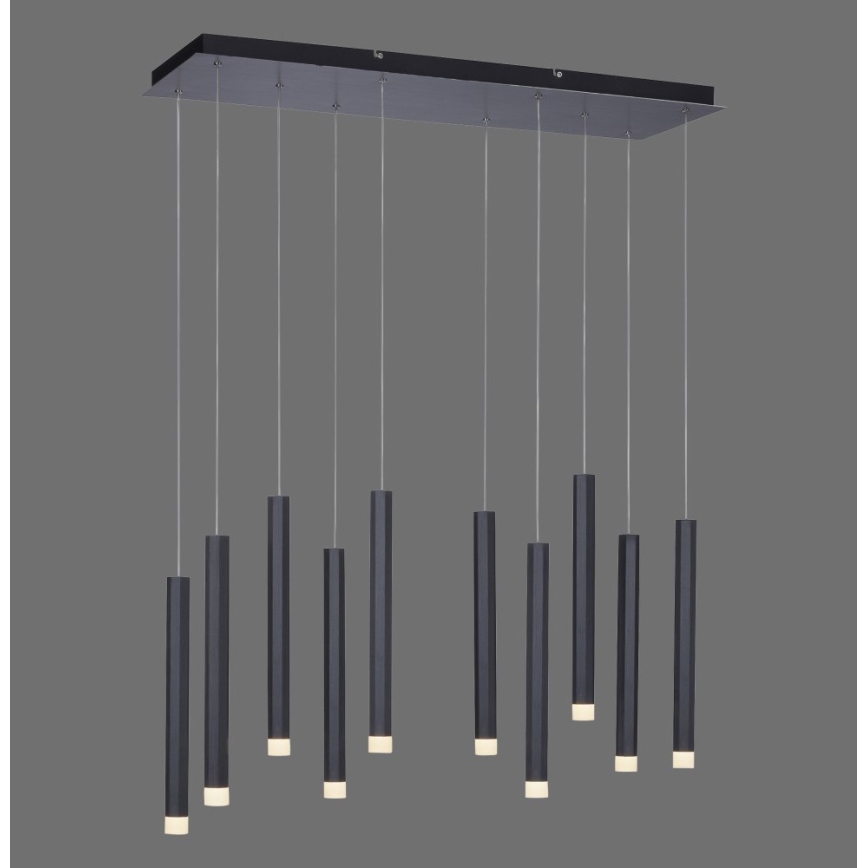 Leuchten Direkt 15206-18 - LED Żyrandol na lince 10xLED/4,8W/230V czarny