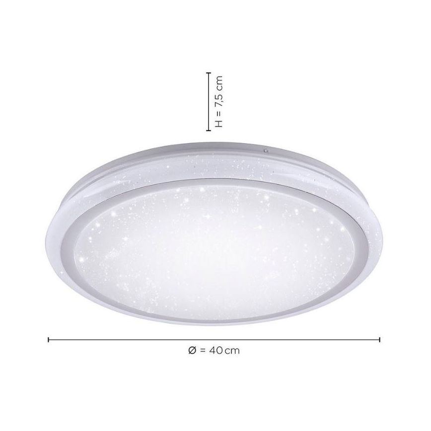 Leuchten Direkt 15220-16 - LED RGB Ściemniany plafon LUISA LED/28W/230V + pilot