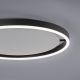 Leuchten Direkt 15391-13 - LED Ściemniany plafon RITUS LED/20W/230V czarny