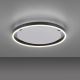 Leuchten Direkt 15391-13 - LED Ściemniany plafon RITUS LED/20W/230V czarny