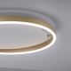 Leuchten Direkt 15391-60 - LED Ściemnialny plafon RITUS LED/20W/230V mosiądz