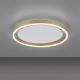 Leuchten Direkt 15391-60 - LED Ściemnialny plafon RITUS LED/20W/230V mosiądz