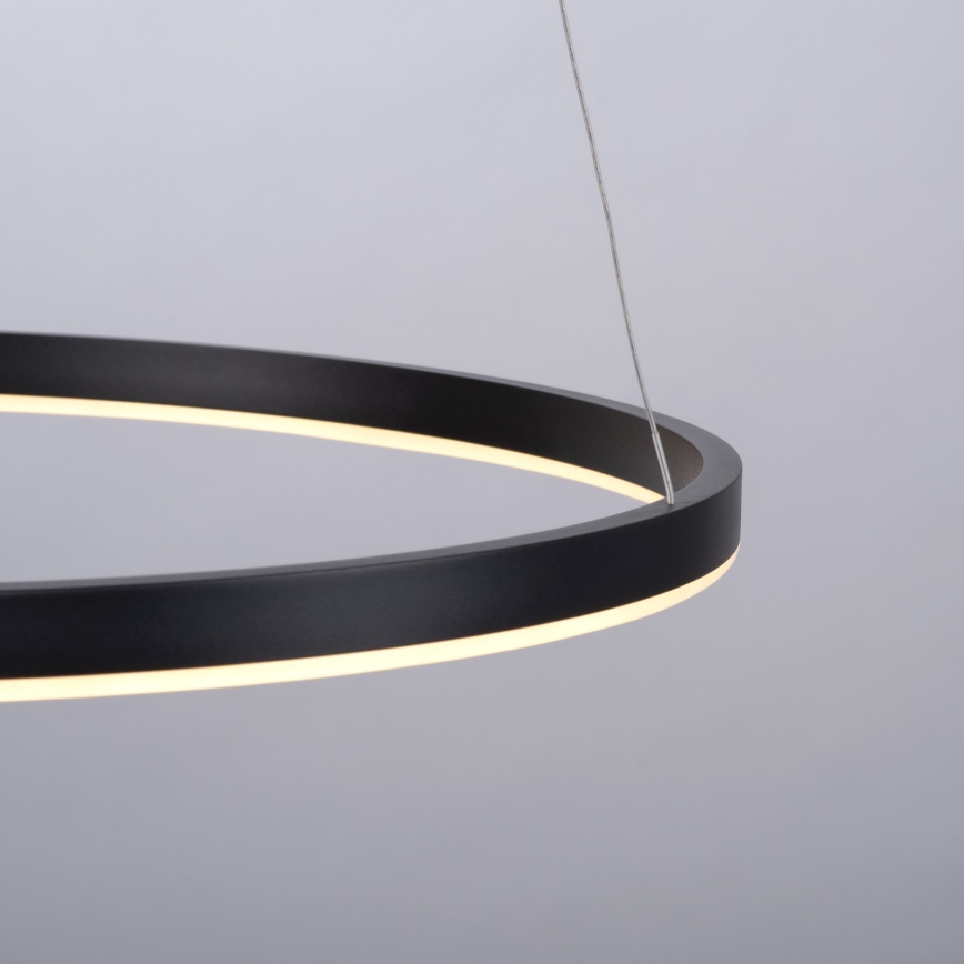 Leuchten Direkt 15394-13 - LED ściemnialny żyrandol na linkach RITUS LED/30W/230V czarny