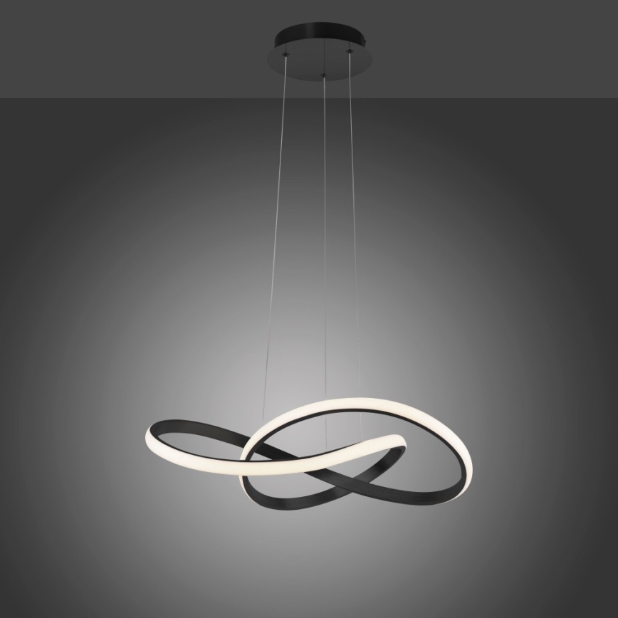 Leuchten Direkt 15402-18-LED Ściemniany żyrandol na lince MARIA LED/25W/230V czarny