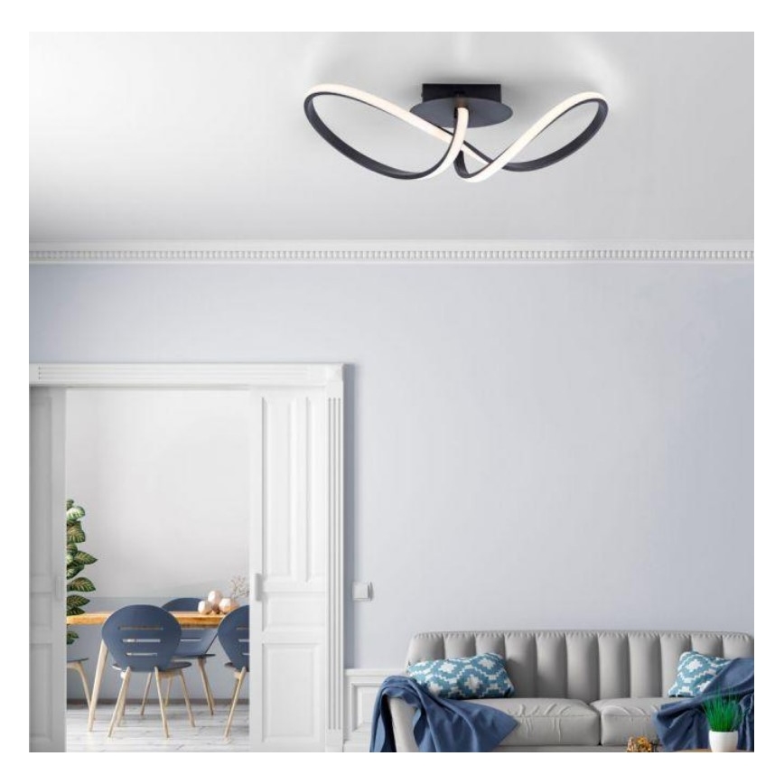 Leuchten Direkt 15403-18 - LEDŚciemniany żyrandol natynkowy MARIA LED/16W/230V