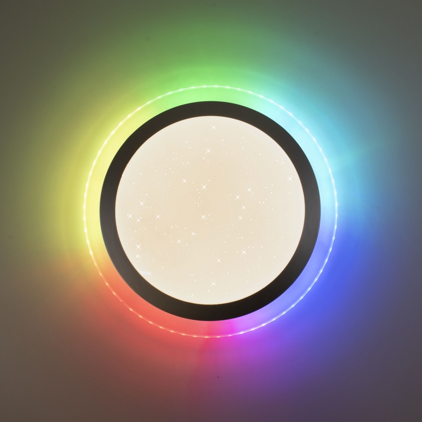 Leuchten Direkt 15411-21- LED RGB Regulowane natynkowe oświetlenie sufitowe CYBA LED/26W/230V + pilot do zdalnego sterowania