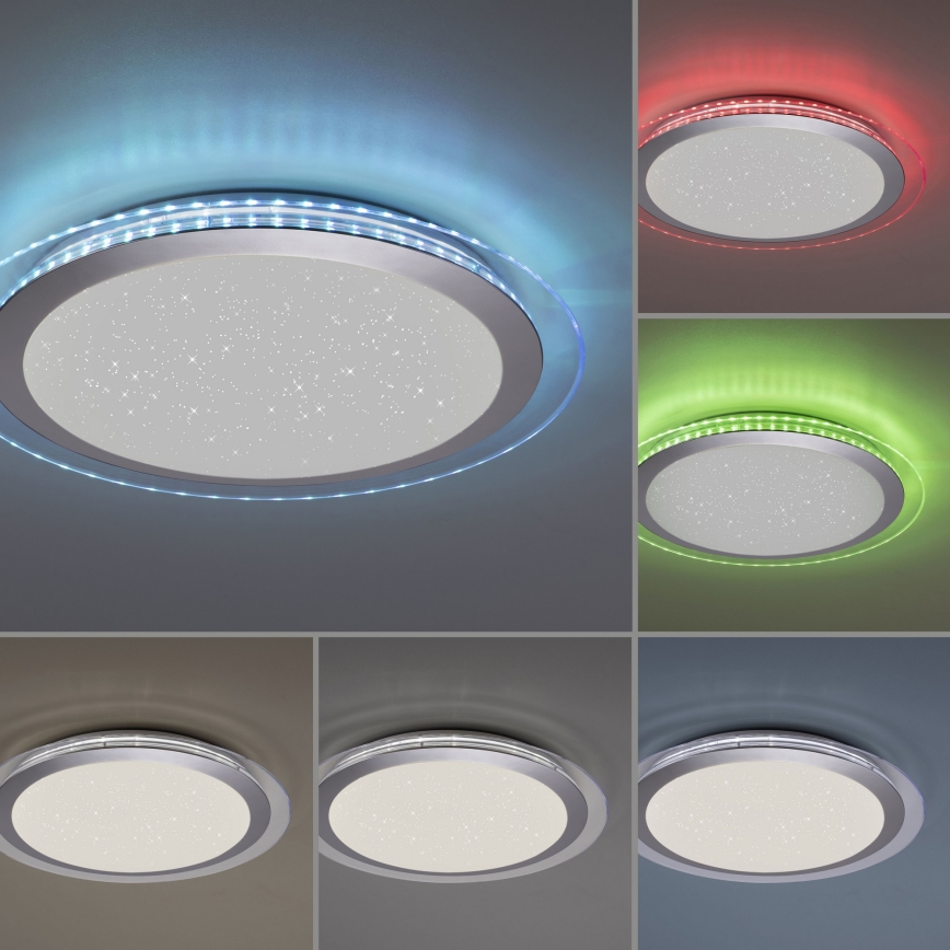 Leuchten Direkt 15411-21- LED RGB Ściemniany plafon CYBA LED/26W/230V