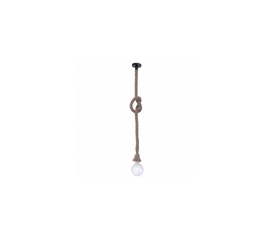 Leuchten Direkt 15481-18 - Żyrandol na lince ROPE 1xE27/60W/230V