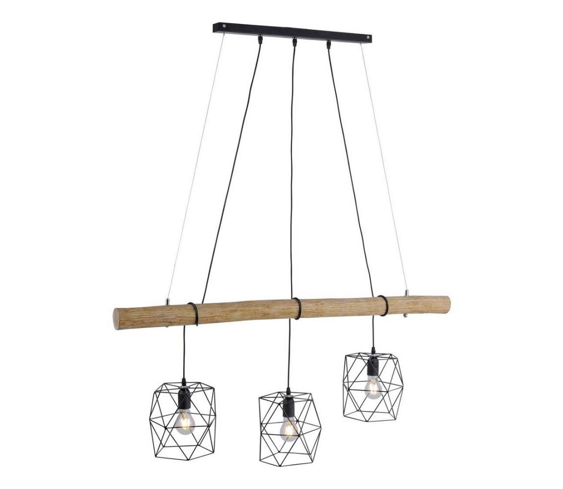 Leuchten Direkt 15503-18 - Żyrandol na lince EDGAR 3xE27/60W/230V