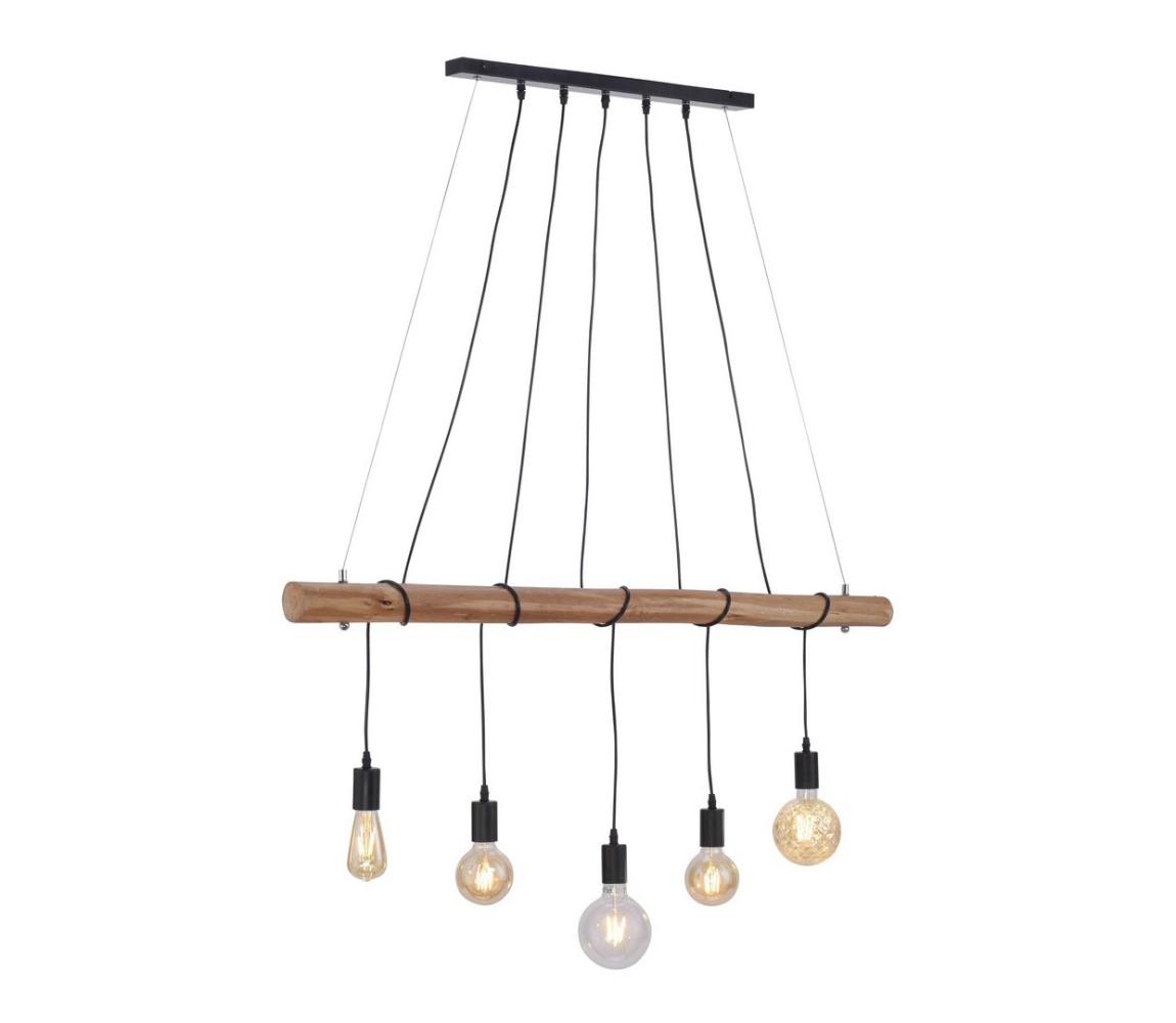 Leuchten Direkt 15515-18 - Żyrandol na lince DAMIAN 5xE27/60W/230V