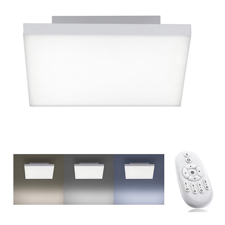 Leuchten Direkt 15550-16 - LED Plafon ściemnialny CANVAS LED/17W/230V + Pilot