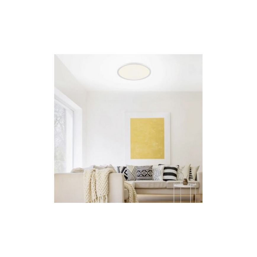 Leuchten Direkt 15571-16 - LED Ściemniany plafon FLAT LED/23,5W/230V 2700-5000K + pilot