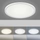 Leuchten Direkt 15571-16 - LED Ściemniany plafon FLAT LED/23,5W/230V 2700-5000K + pilot
