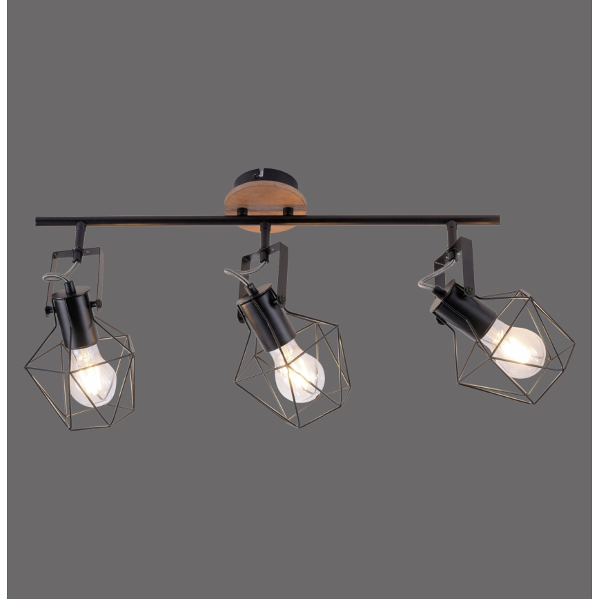 Leuchten Direkt 15673-78 - Oświetlenie punktowe JARO 3xE27/60W/230V