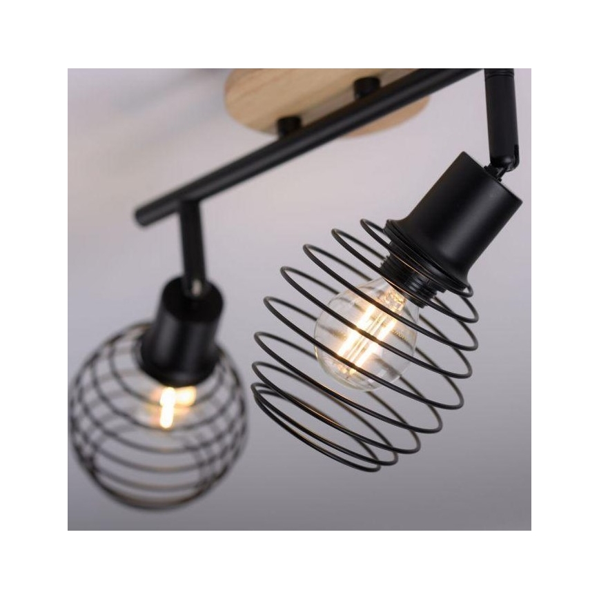 Leuchten Direkt 15922-79 - Oświetlenie punktowe EUGEN 2xE14/40W/230V dąb