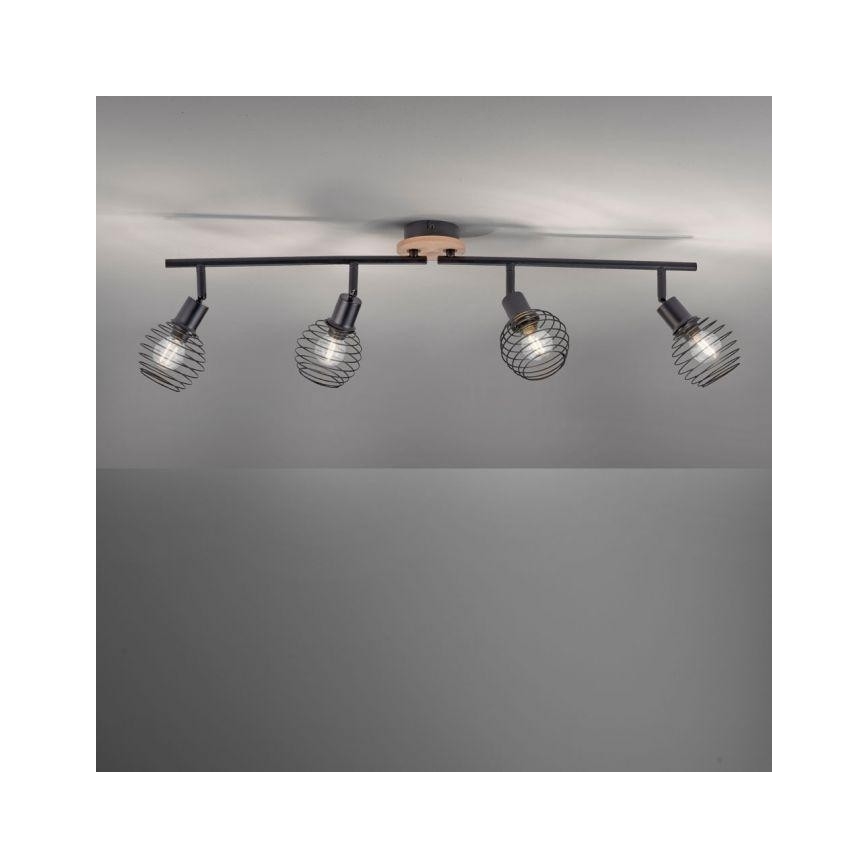 Leuchten Direkt 15924-79 - Oświetlenie punktowe EUGEN 4xE14/40W/230V dąb