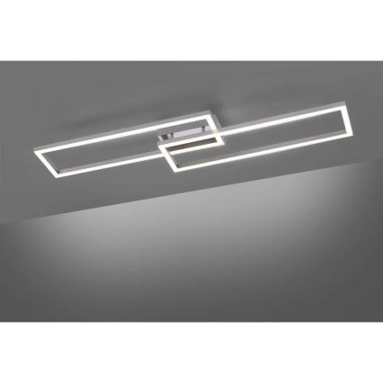 Leuchten Direkt 16430-55 - LED RGBW ściemnialna lampa sufitowa MAXI 2xLED/18W/230V 2700-5000K matowy chrom + zdalne sterowanie