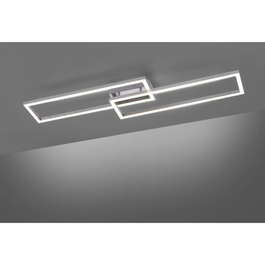 Leuchten Direkt 16430-55 - LED RGBW ściemnialna lampa sufitowa MAXI 2xLED/18W/230V 2700-5000K matowy chrom + zdalne sterowanie