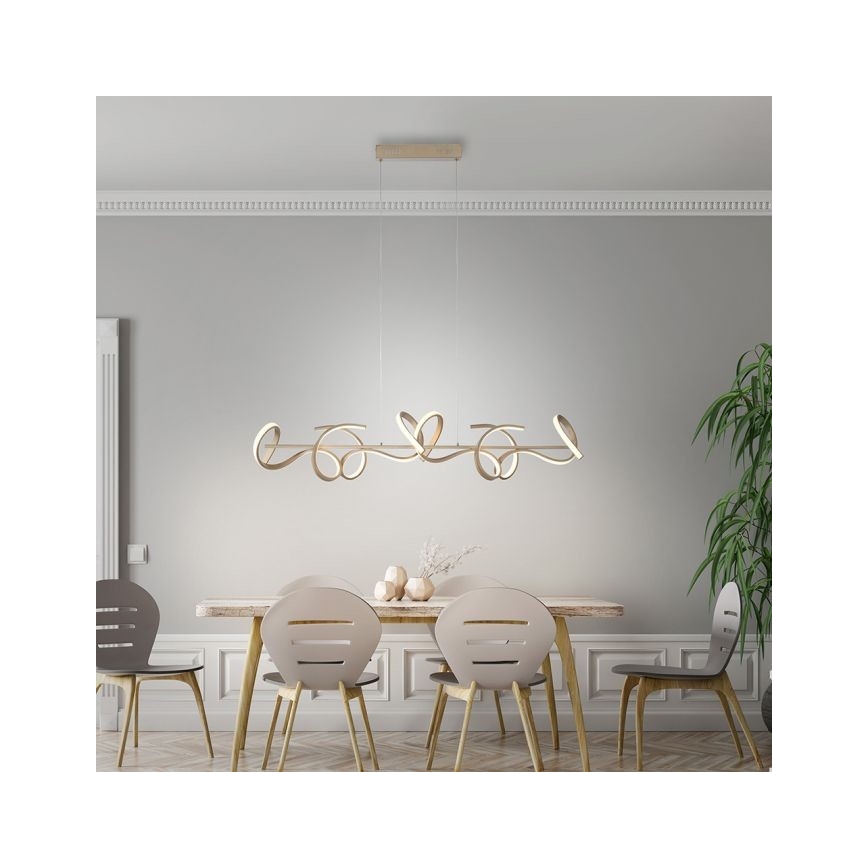 Leuchten Direkt 19033-60 - LED Ściemnialny żyrandol na lince CURLS LED/40,8W/230V