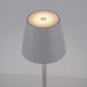 Leuchten Direkt 19250-16 - LED Zewnętrzna ściemnialna akumulatorowa lampa stołowa EURIA LED/3W/5V IP54 białe