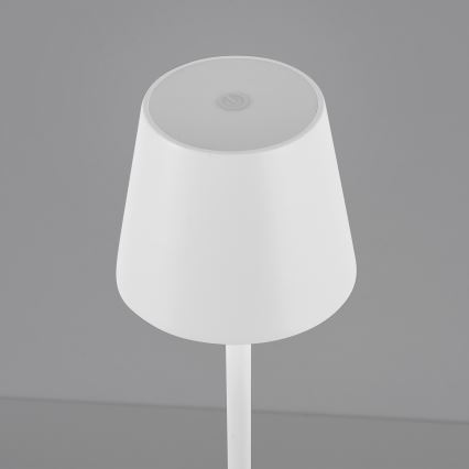Leuchten Direkt 19250-16 - LED Zewnętrzna ściemnialna akumulatorowa lampa stołowa EURIA LED/3W/5V 2600 mAh IP54 biały