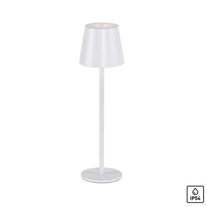 Leuchten Direkt 19250-16 - LED Zewnętrzna ściemnialna akumulatorowa lampa stołowa EURIA LED/3W/5V 2600 mAh IP54 biały