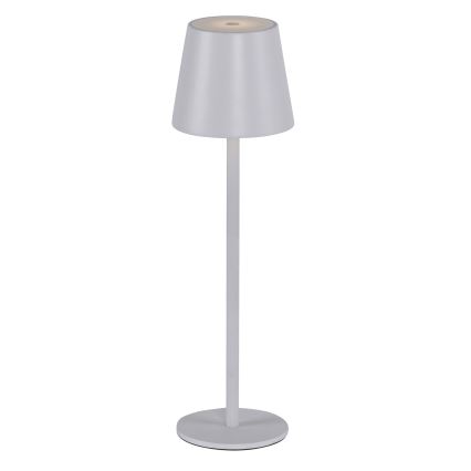Leuchten Direkt 19250-16 - LED Zewnętrzna ściemnialna akumulatorowa lampa stołowa EURIA LED/3W/5V 2600 mAh IP54 biały