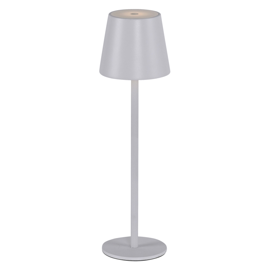 Leuchten Direkt 19250-16 - LED Zewnętrzna ściemnialna akumulatorowa lampa stołowa EURIA LED/3W/5V 2600 mAh IP54 biały