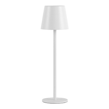 Leuchten Direkt 19250-16 - LED Zewnętrzna ściemnialna akumulatorowa lampa stołowa EURIA LED/3W/5V 2600 mAh IP54 biały